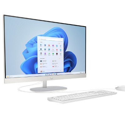 HP All-in-One 27-cr0155nh PC, Intel Core i7 1355U, 8GB DDR4 3200, 512GB PCIe NVMe M.2 SSD-AIO Desktop