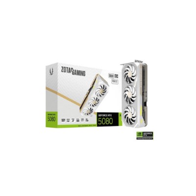 ZOTAC GAMING GeForce RTX 5080 SOLID OC White Edition 16GB GDDR7 Graphics Card
